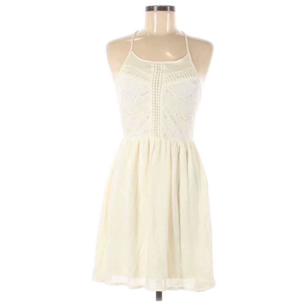 MODCLOTH CREAM MIDI DRESS